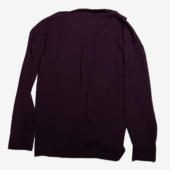 Calvin Klein Women's Burgundy Button Down Shirt - Picture 7 of 9